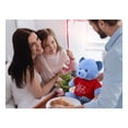 thumbnail image 6 of DolliBu I LOVE YOU Super Soft Baby Blue Bear Plush- Cute Stuffed Blue Bear Animal with Red Shirt For Valentine, Anniversary, Romantic Date, Boyfriend, or Girlfriend Gift - 8 inches, 6 of 6