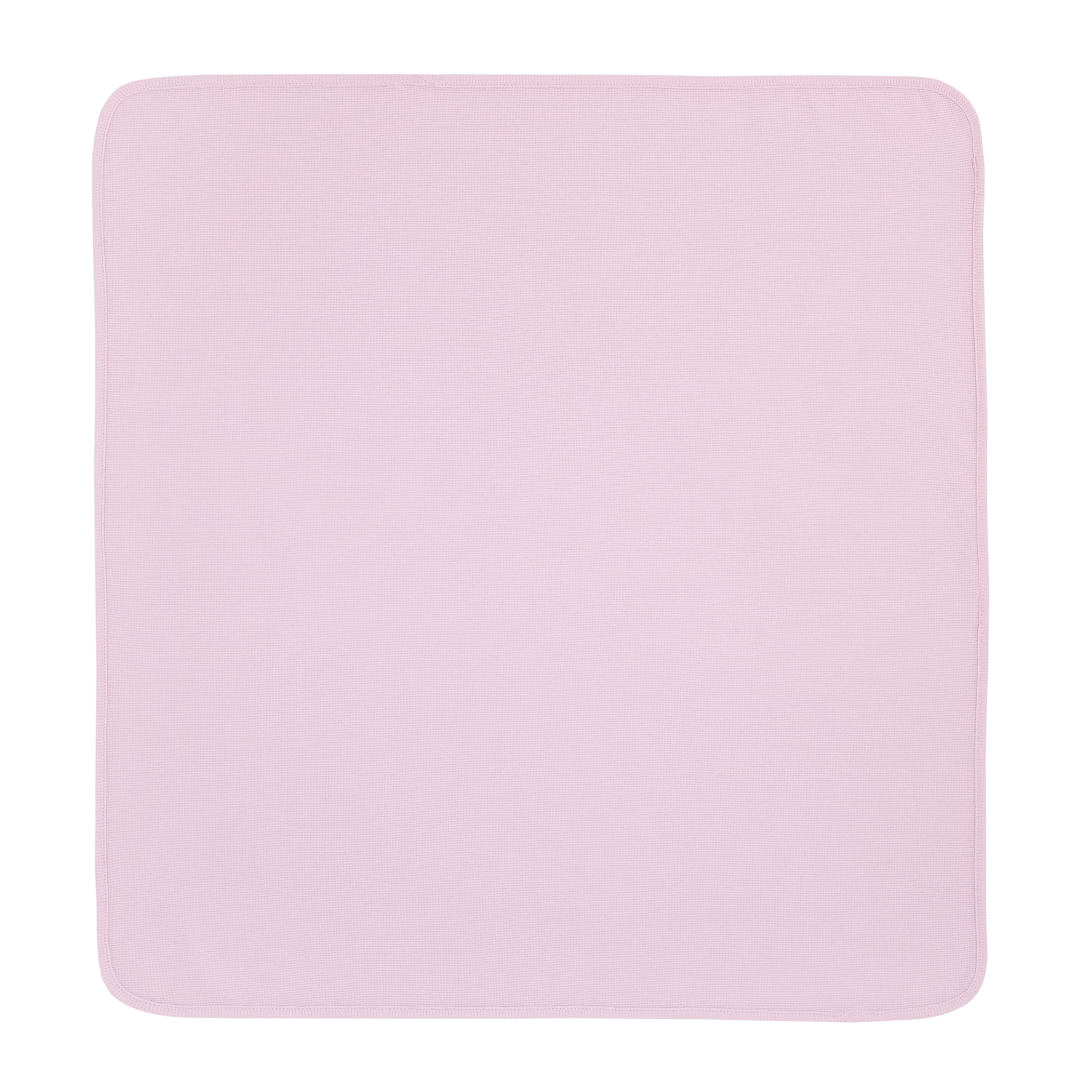 Parent's Choice Pink Floral 100% Cotton Thermal Baby Blanket, Infant Girl, 2 Pack