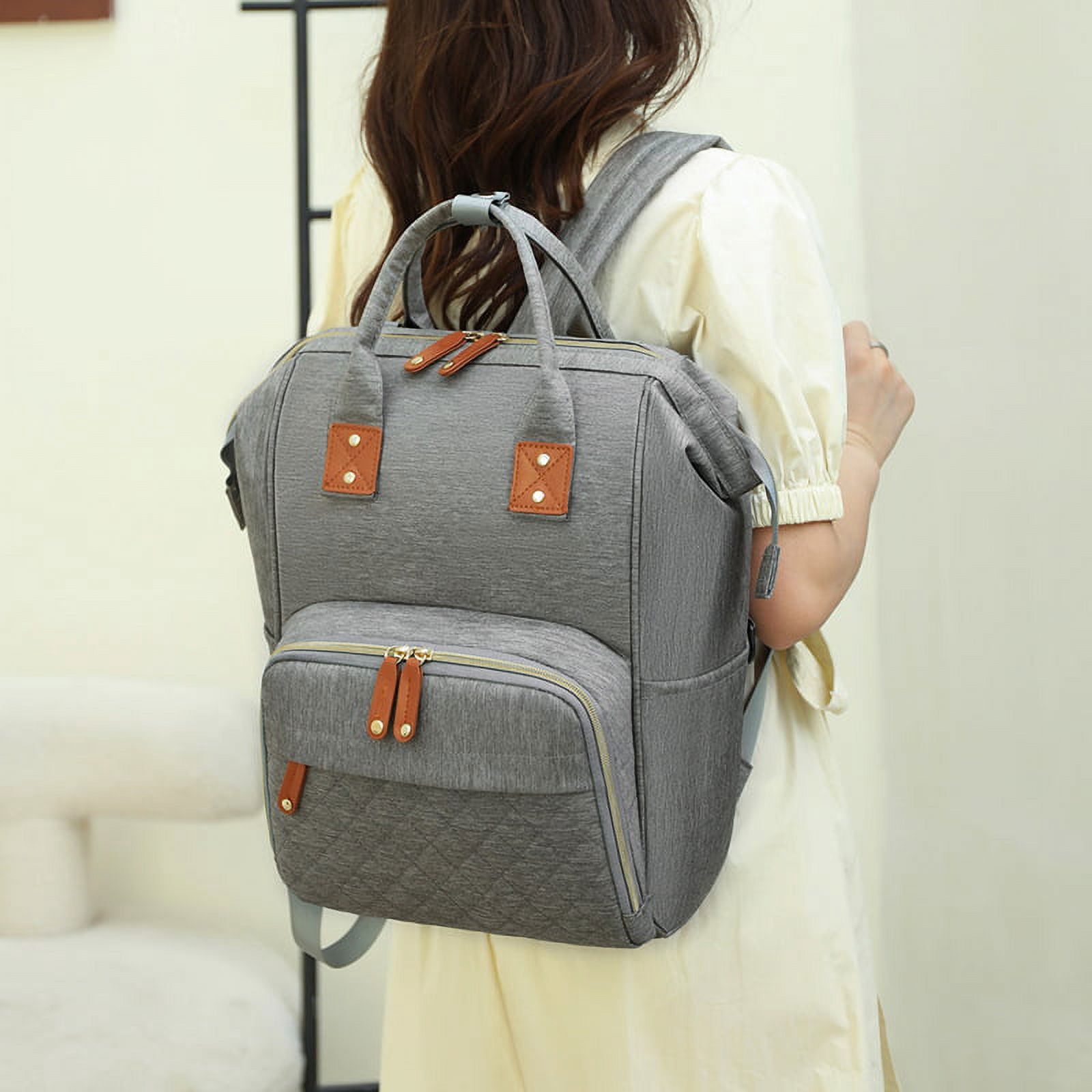 Large Capacity Backpack Portable Maternity Bag Travel Backpack Changing Bag Diaper Bag for Baby Care