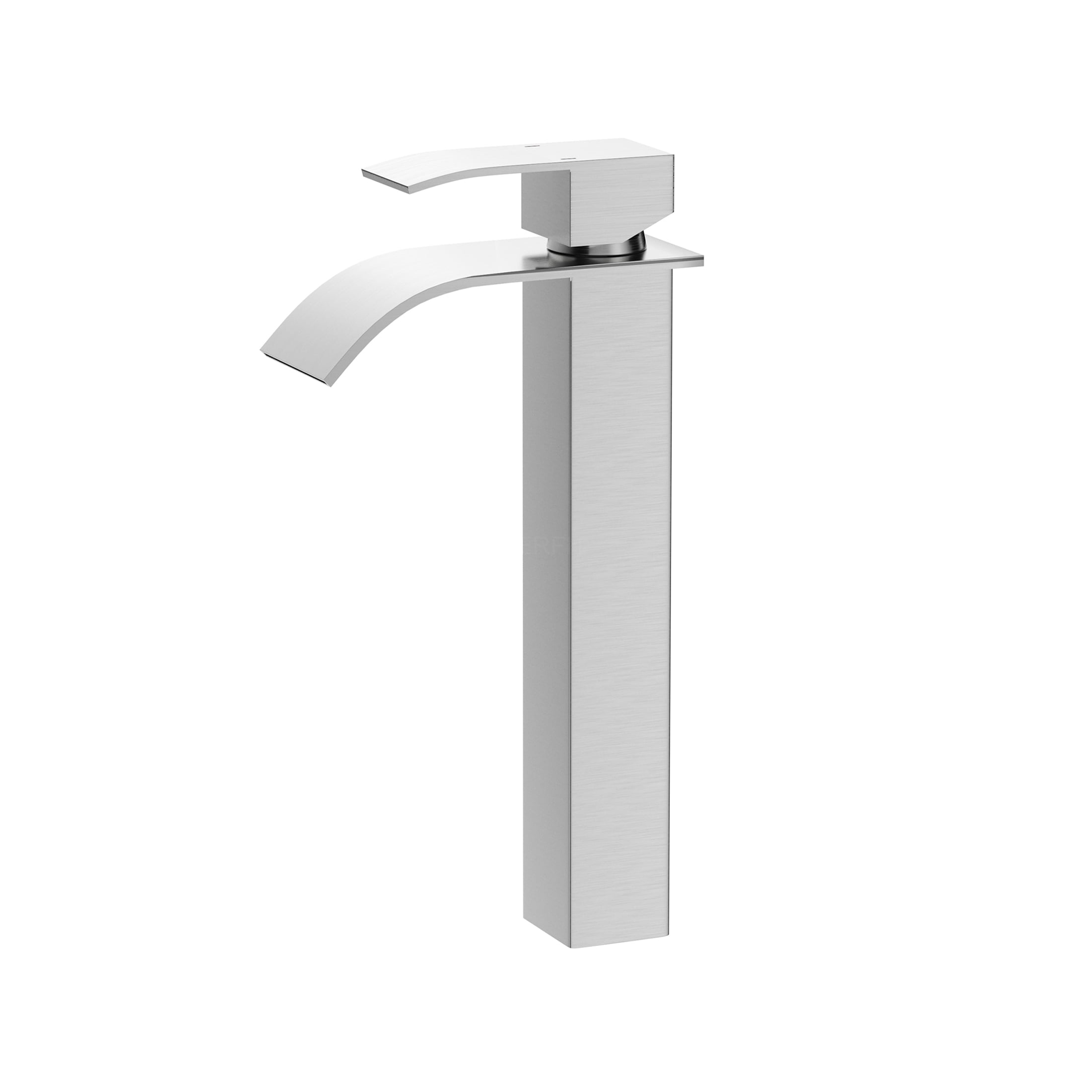 JERFIT 6-inch Single Handle Bathroom Sink Faucet with CUPC Certification, Brushed Nickel Finish for Modern Vanity