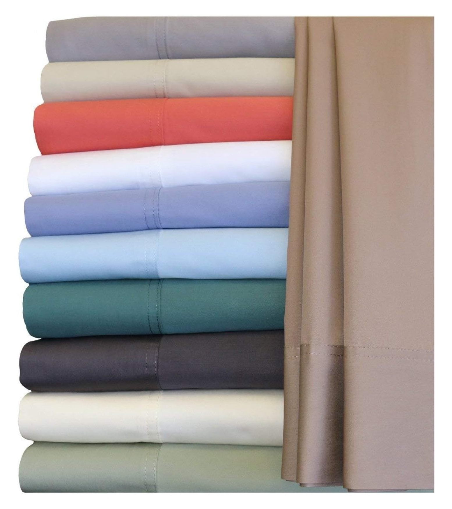 Silky-Soft Viscose from Bamboo-Cotton , King Size, Set of 2 Pillow Cases, Periwinkle