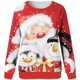 thumbnail image 4 of Camiseta de manga larga con cuello redondo para mujer, divertida, vintage, con estampado navideño Fridja  FKASFK1353, 4 of 4