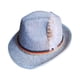 thumbnail image 4 of Sombrero Fedora para Hombre Fernando Decoración Sombrero de Jazz Derby Bowler Hat Gris claro, 4 of 8