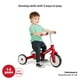 thumbnail image 4 of Radio Flyer Triple Play Trike, Toddler Tricycle, Balance Bike and Ride-On, Ages 1-3, Large, Red, 4 of 5