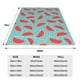 thumbnail image 3 of Balery Watermelon Manta de Felpa Suave y Acogedora – Cobija de Franela Aterciopelada para Cama, Lavable y Cálida para Sofá, Mascotas, Transpirable-50"x40", 3 of 7