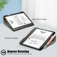 thumbnail image 3 of ELEHOLD Leather Protective Case for Kindle Scribe 10.2 inch (2022 Release), Multi-Angle Kickstand 360° Rotating Swivel Stand Anti-Slip Strip Full-body Protective Shockproof Cover, Pink, 3 of 8