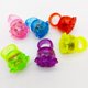 thumbnail image 1 of Anillo de luz LED con forma de fresa luminosa, anillo fluorescente con luz LED para dedo, anillo de juguete de goma suave, 1 of 4