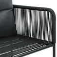 thumbnail image 5 of vidaXL 5 Piece Garden Dining Set Black, 5 of 5