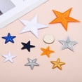 thumbnail image 4 of Star Iron on Patches 7.2x7.2cm/2.8x2.8" Pack of 10 (Orange), 4 of 7