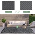 thumbnail image 4 of Outdoor Rug x Reversible Mats Outdoor Area Rug Plastic Straw Rug Geometric Rv Mat for Patio Camping Rv Picnic Backyard Deck Balcony Porch Beach Trailer ( ), 4 of 7