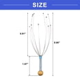 thumbnail image 3 of Vocoste Head Massager Scalp Massager 20 Fingers Head Scratcher for Head Relaxing Blue, 3 of 6