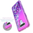 thumbnail image 5 of LG Stylo 6 Case, With [Tempered Glass Screen Protector Included], STARSHOP Liquid Glitter Bling TPU Phone Cover - Pink/Purple, 5 of 6