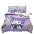 Kuromi series crossborder three pieces, Amazon duvet cover, Kuromi