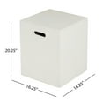 thumbnail image 3 of Mayfair Lightweight Concrete Outdoor Tank Holder Side Table, Wihte, 3 of 9