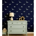 thumbnail image 2 of S4Sassy Dinosaur Print Wallpaper- Blue Wall Covering, 25" X 240" Self-Adhesive Textured Vinyl Wallpaper, Wallwrap, Easy Diy Wall Covering For Kids Bedroom, Kids Room Decor, Playroom, 2 of 9