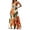 A-Orange40, variant on Floral-Print Maxi Dress for Women Sleeveless Halter-Neck Formal Evening Long Dresses
