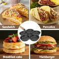 thumbnail image 6 of Cast Iron 5-Cup Egg Divider Skillet, Nonstick Divided Frying Pan with Wooden Handle, Breakfast Skillet Omelet Pan for Round Eggs, 6 of 10