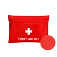 thumbnail image 5 of Mini First Aid Kit, 55 Pieces Small First Aid Kit - Includes Emergency Foil Blanket, Scissors for Travel, Home, Office, Workplace & Outdoor (Red), 5 of 5