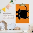 thumbnail image 6 of FMSHPON Happy Black Cat Clipboard Hardboard Wood Nursing Clip Board and Pull for Standard A4 Letter 13x9 inches, 6 of 7
