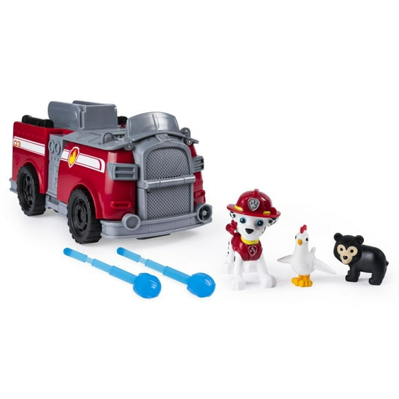 PAW Patrol, Marshall’s Ride ‘n’ Rescue, Transforming 2-in-1 Playset and Fire Truck, for Kids Aged 3 and Up
