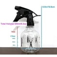 thumbnail image 5 of Botella pulverizadora de agua ajustable de 250 ml para limpieza de plantas y cabello, recargable, de plástico blanco., 5 of 5