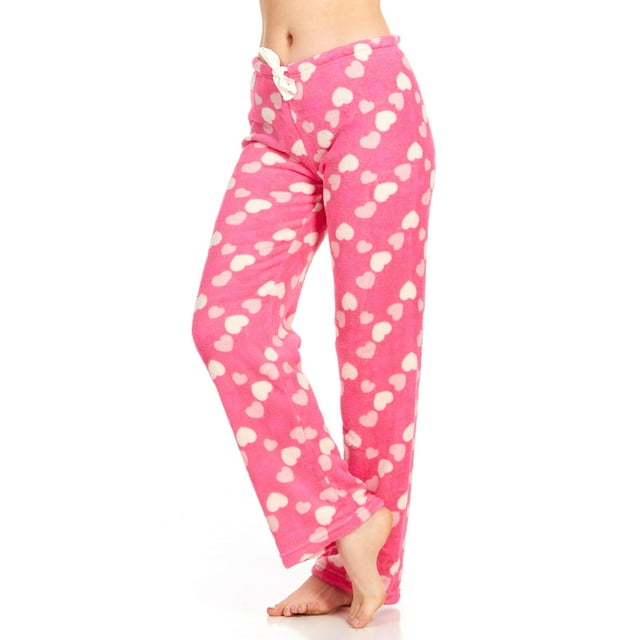 Daresay Womens Super Soft Plush Fleece Pajama Bottomsprinted Lounge Pants 