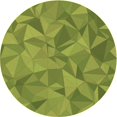 thumbnail image 1 of Ahgly Company Machine Washable Indoor Round Transitional Pistachio Green Area Rugs, 3' Round, 1 of 7