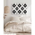 thumbnail image 3 of Black Aztec Wall Art for Living Room,Canvas Picture Wall Decor for Bathroom Bedroom,Ethnic Southwest Boho Farmhouse Aesthetic Painting Artwork for Office Kitchen Hallway Dining Room Decor 24"x32", 3 of 8