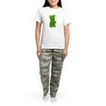thumbnail image 4 of CafePress - Green Gummy Bear Pajamas - Women's Short Sleeve Print T-Shirt and Pants Light Cotton Pajama Set, 4 of 7