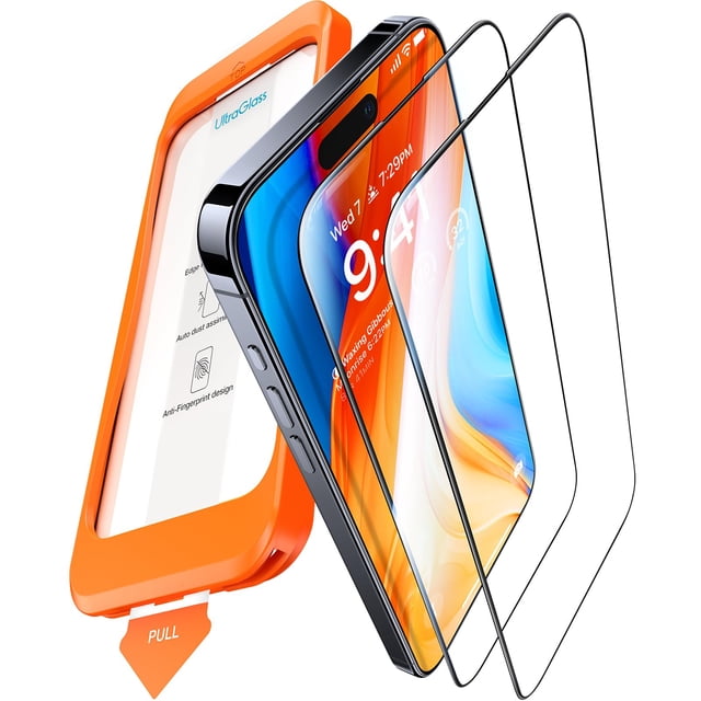 Protector de pantalla UltraGlass 9H+ Glass para iPhone 15 Plus