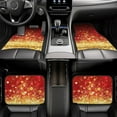 thumbnail image 5 of Balery Red Gold Glitter Pattern 4-Piece Floor Mats, Heavy-Duty Rubber Liners, Anti-Slip Design, All-Season Automotive Protection, Vehicles, Cars, Trucks, and SUVs, 5 of 5