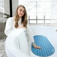thumbnail image 5 of Bath Mat Non-slip Mat Long Ellipse PVC Bath Mat Bubble Massage Foot Mat Suction Cup Floor Mat, 5 of 8