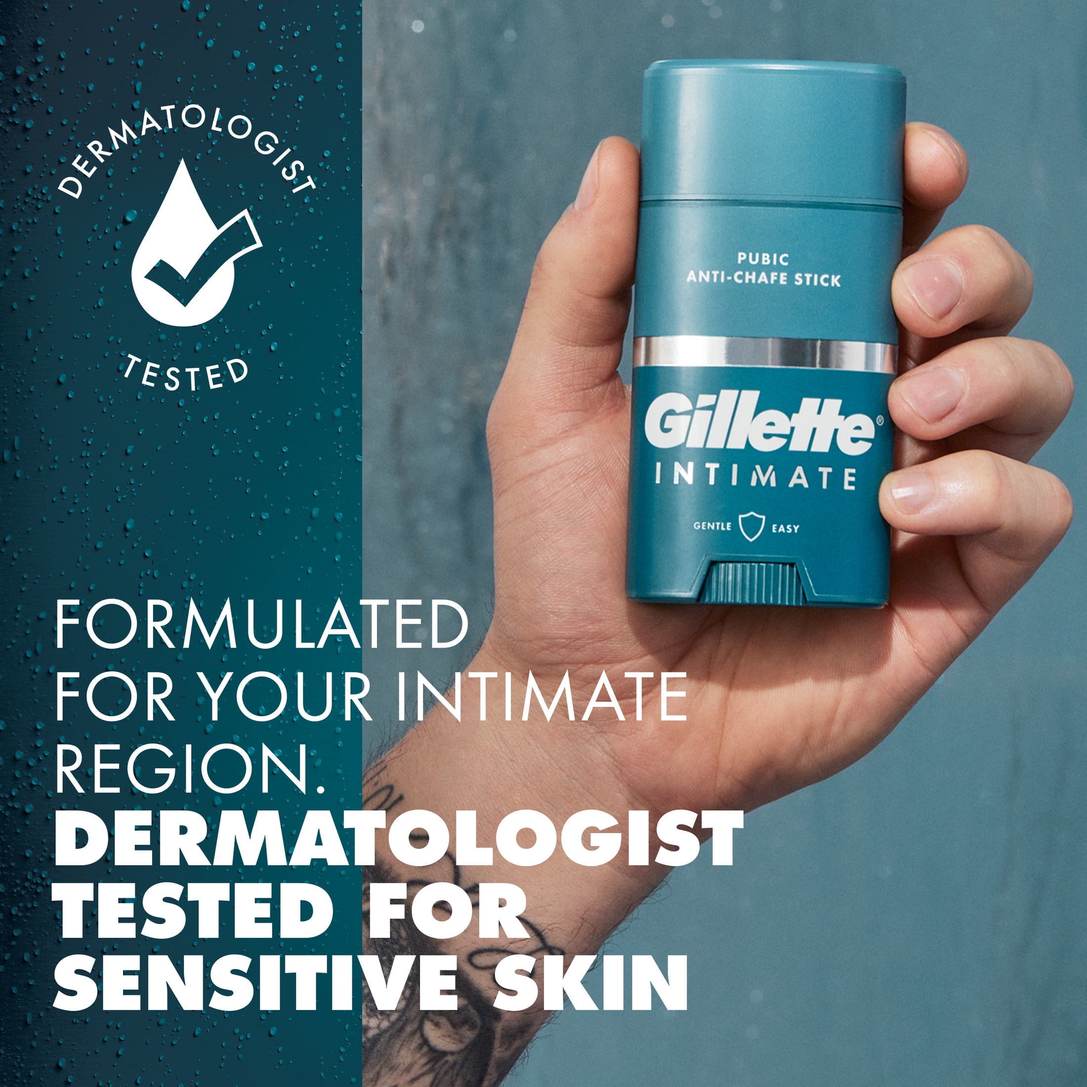 Gillette Intimate Pubic Anti-chafe Stick, 1.7oz