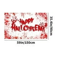 thumbnail image 3 of Gaecuw Banner Background Decorations, Halloween Banners Decorative Photo Backgrounds Halloween Decoration Supplies Events Outdoor Party Supplies, Creepy Garage for Halloween Decoration, 3 of 6