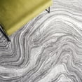 thumbnail image 6 of SAFAVIEH Meadow Joey Wavy Marble Area Rug, Grey, 6'7" x 6'7" Round, 6 of 8