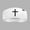 White, variant on Faith Cross White Headband