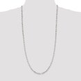 thumbnail image 5 of Auriga Fine Jewelry 925 Sterling Silver 4.25 mm Elongated Open Link Chain Necklace for Women 30", 5 of 5