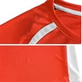 thumbnail image 5 of CPNG Boys Girls Summer Football Sports Outfits Short Sleeve Round Neck T-Shirt Shorts and Socks 3 Piece Set Kids Training Competition Set(Red,5-6 Years), 5 of 7