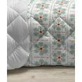 thumbnail image 3 of Bohemian Vintage Down Alternative Comforter, Repetitive Abstract Boho Bloom Squares in Doodle Style Print, Microfiber Quilt for All Season, 5 Sizes, White and Multicolor, by Ambesonne, 3 of 3