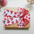 thumbnail image 6 of Harlier Spring Ladybug Ribbons Wired for Wreath Bows Wrapping Gifts, Red Polka Dot Ribbon for Gift Wrapping Birthday Party Decoration DIY Crafts, 2.5" x 16.4' Red Lady Bug Wired Edge Ribbon, 6 of 8