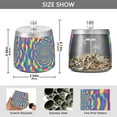 thumbnail image 2 of Yayeee Ashtray with Lid for Cigarette Smokeless Stainless Steel Home Ash Holder, Psychedelic Pattern, 2 of 7