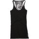 thumbnail image 1 of Ecko Unltd. Camiseta sin mangas con espalda cruzada y encaje acanalado para mujer, negro, pequeño Ecko Unltd. Camiseta sin mangas, 1 of 1