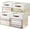 Beige / Off-White, variant on Storage Cubes, 4 Pack Linen Foldable Storage Bins with Clear Window and 2 Handles, 13x15x13 Storage Cube Bins for Shelf Closet, Kallax, Clothes, Books - (Gray / Black)