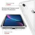 thumbnail image 7 of iPhone XR Case, Full Body Clear Bumper Protection Case [with Screen Protector] Hybrid Back Silicone Rubber TPU Bumper Gradient Phone Case for Apple iPhone XR - Clear, 7 of 7