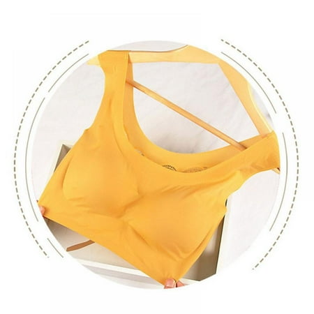 

Women Thin Bra Push Up Bra Back Hollow Bra Yoga Sports Bra Seamless Vest Bra Sleep Bra Underwear Wire Free Bra