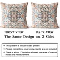 thumbnail image 2 of Boho Throw Pillow Covers 18x18 inch Set of 2 Monaco Rug Carpet Double Sided Pattern Cotton Soft Pillow Case Cushion Cover Pillowcase for Couch Sofa Bed Decorative(Orange), 2 of 6