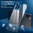 thumbnail image 2 of Crystal Clear Case for iPhone 11 Pro, [Not Yellowing] [Camera Protection] [Military Grade Drop Tested] Transparent Shockproof Protective Phone Case Soft Silicone Slim Cover, 5.8 inch, Blue, 2 of 16
