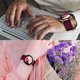 thumbnail image 4 of Wind Red-Watch Band Galaxy Watch Active/Active2 40 mm/44 mm, Correa de Silicona de 20 mm para Galaxy Watch 3 41 mm/Gear Sport/Vivomove HR/Vivoactive 3/Foreruner 245/645 JM, 4 of 5