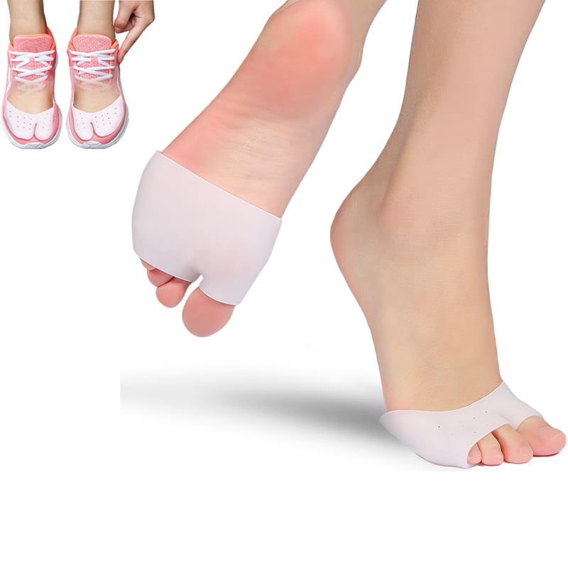 HERCHR, Toe Separators, 1 Pair Soft Silicone Foot Cushions