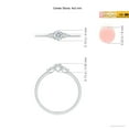 thumbnail image 4 of ANGARA Natural 0.12 Ct. Diamond Classic Ring in 14K White Gold for Women (Ring Size: 11.5), 4 of 9